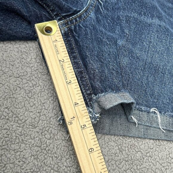 Everlane The Denim Short Womens 28 Organic Cotton Distressed Roll Cuff Blue Jean - Picture 10 of 11